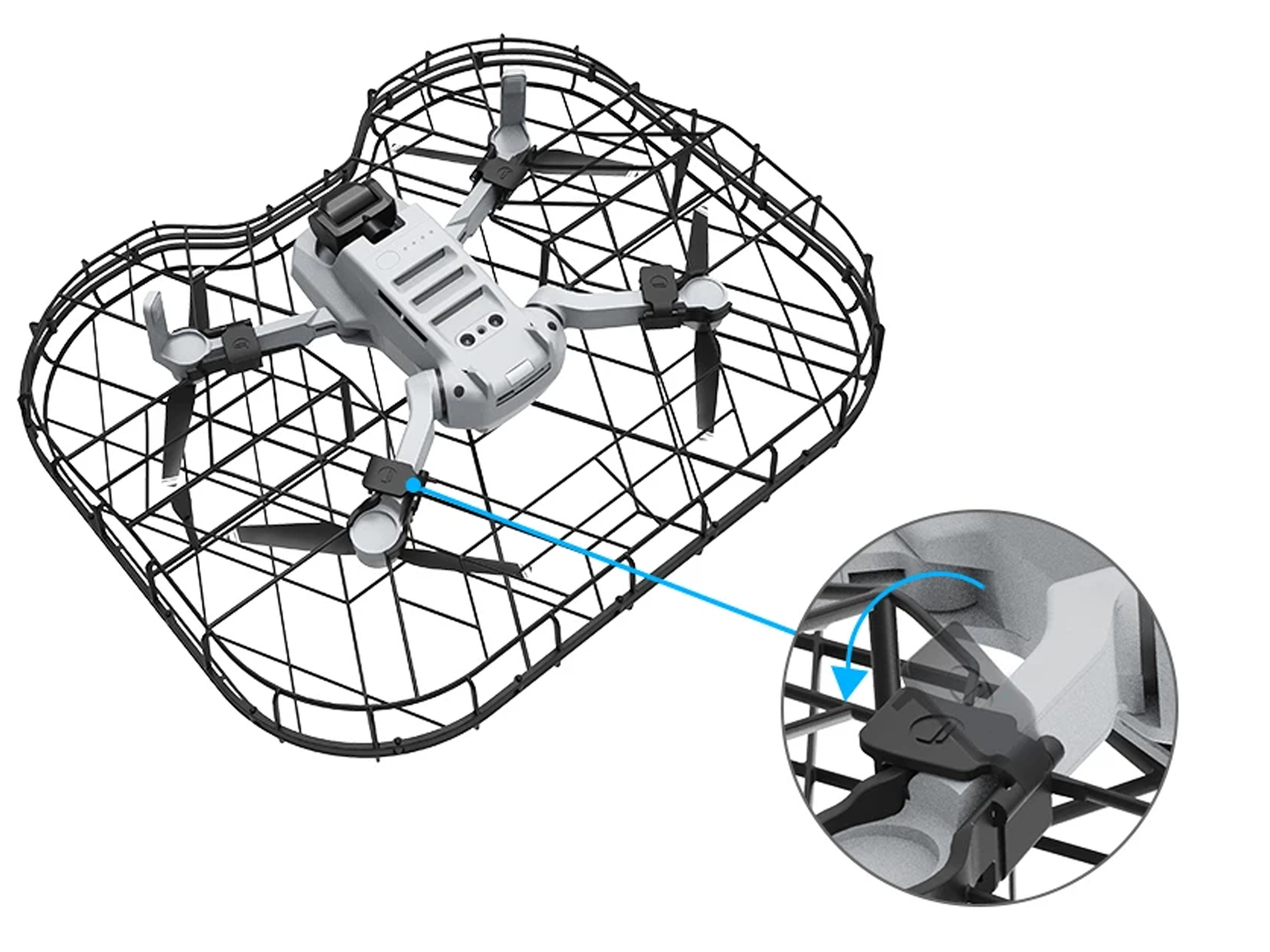 PGYTECH Carrelli Atterraggio con fari LED DJI Mavic 2